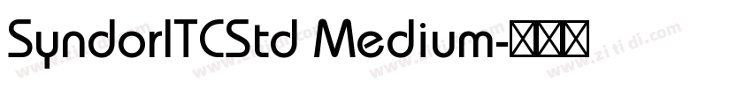 SyndorITCStd Medium字体转换